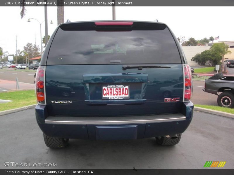 Blue-Green Crystal / Cocoa/Light Cashmere 2007 GMC Yukon Denali AWD
