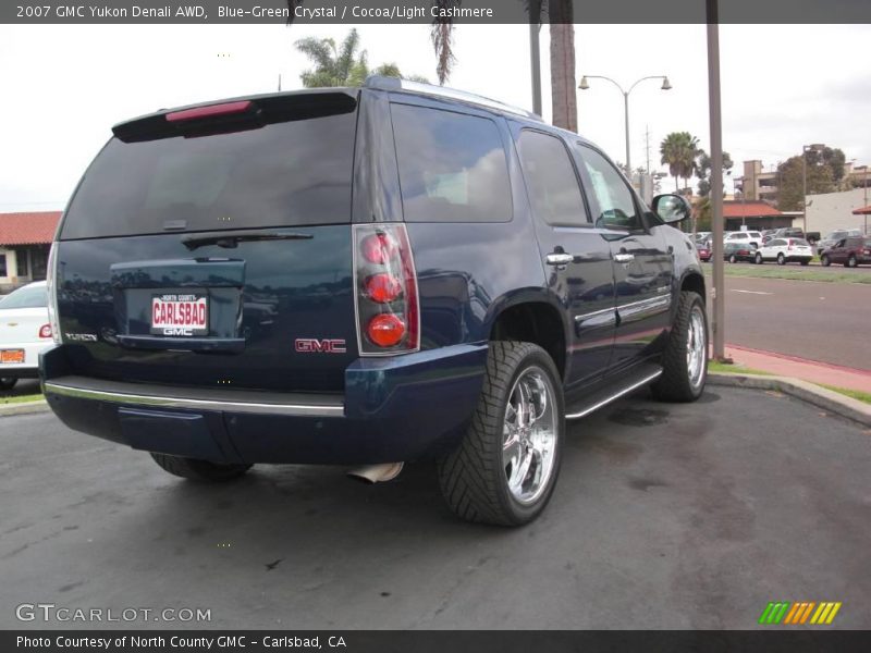 Blue-Green Crystal / Cocoa/Light Cashmere 2007 GMC Yukon Denali AWD