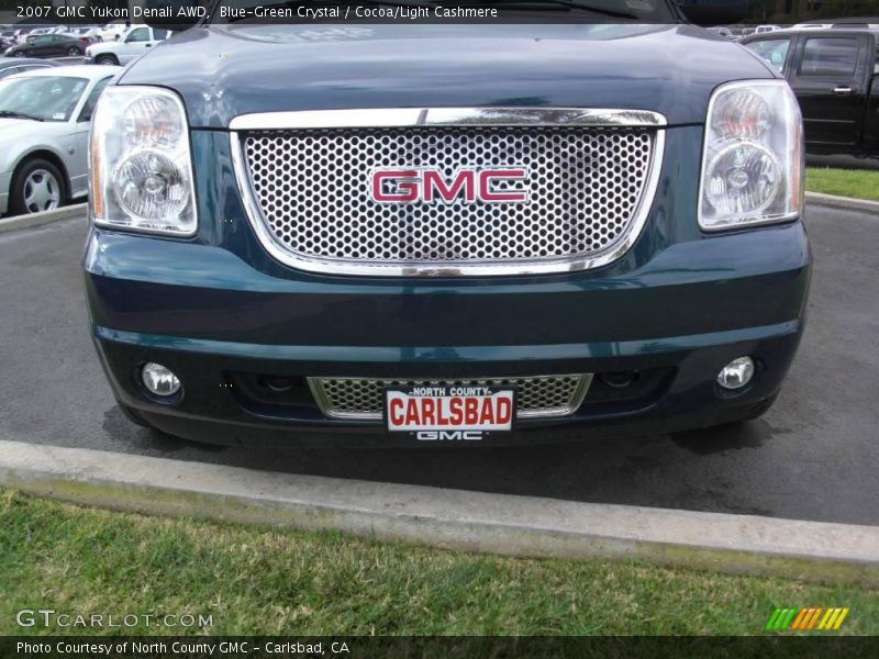 Blue-Green Crystal / Cocoa/Light Cashmere 2007 GMC Yukon Denali AWD