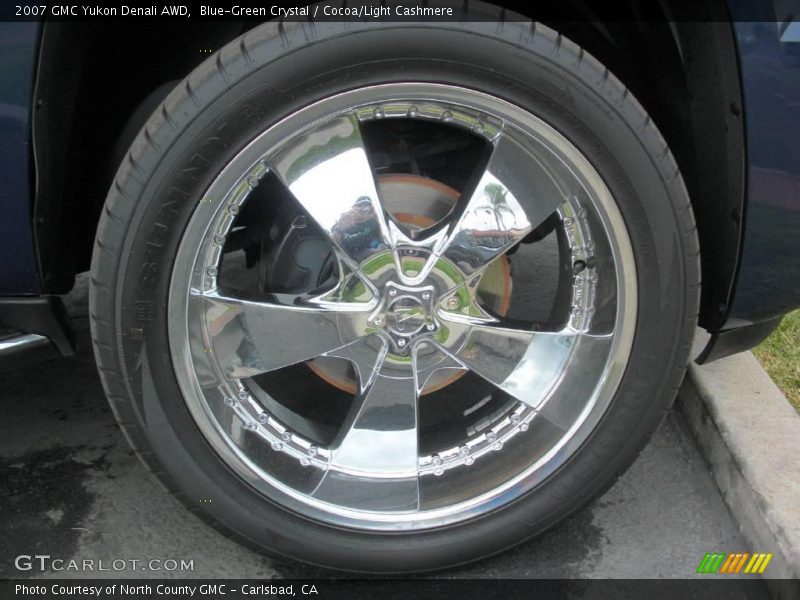 Blue-Green Crystal / Cocoa/Light Cashmere 2007 GMC Yukon Denali AWD