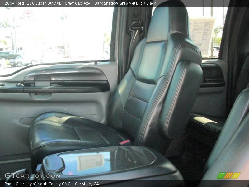 Dark Shadow Grey Metallic / Black 2004 Ford F250 Super Duty XLT Crew Cab 4x4