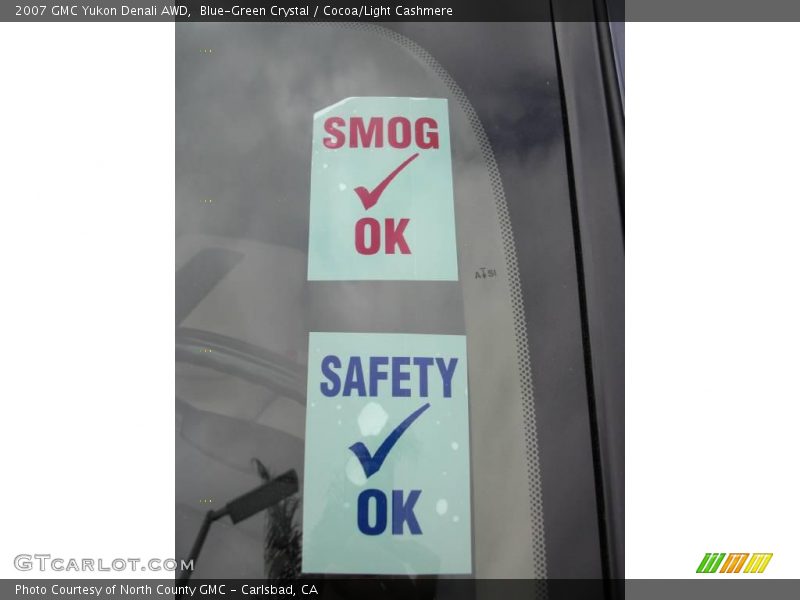 Blue-Green Crystal / Cocoa/Light Cashmere 2007 GMC Yukon Denali AWD