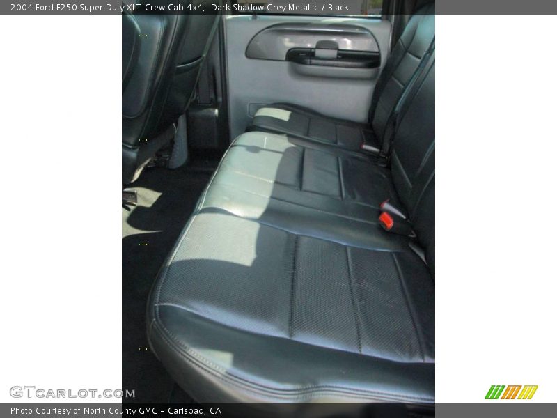 Dark Shadow Grey Metallic / Black 2004 Ford F250 Super Duty XLT Crew Cab 4x4
