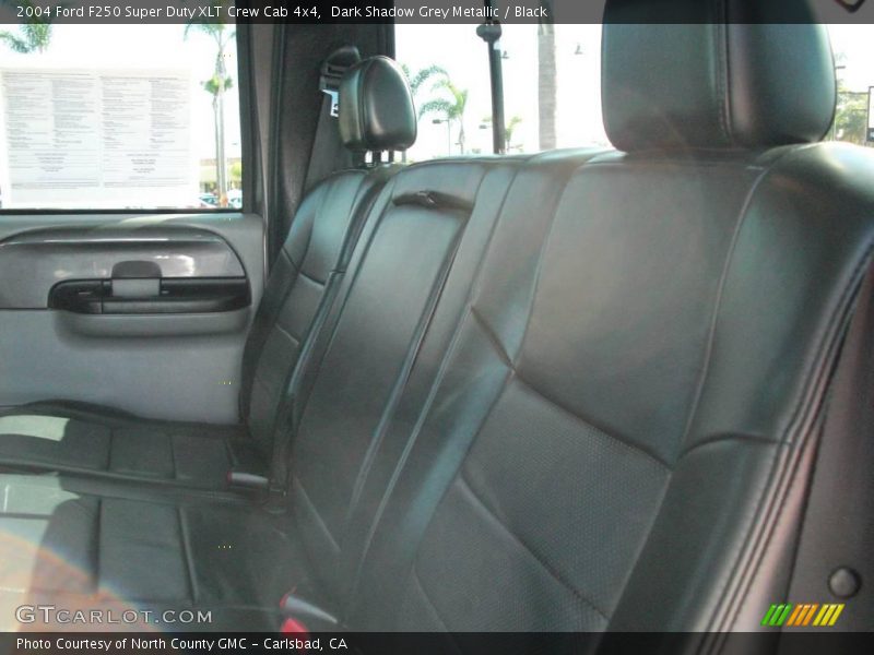 Dark Shadow Grey Metallic / Black 2004 Ford F250 Super Duty XLT Crew Cab 4x4