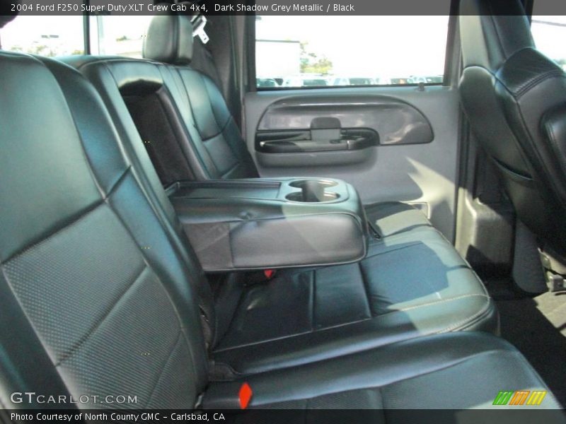 Dark Shadow Grey Metallic / Black 2004 Ford F250 Super Duty XLT Crew Cab 4x4