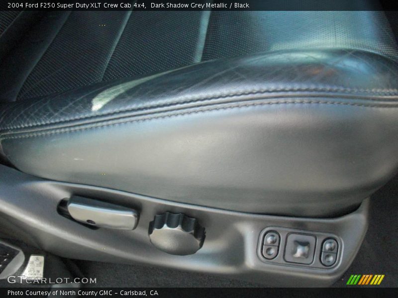 Dark Shadow Grey Metallic / Black 2004 Ford F250 Super Duty XLT Crew Cab 4x4