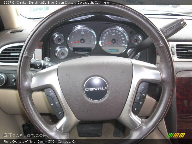Blue-Green Crystal / Cocoa/Light Cashmere 2007 GMC Yukon Denali AWD