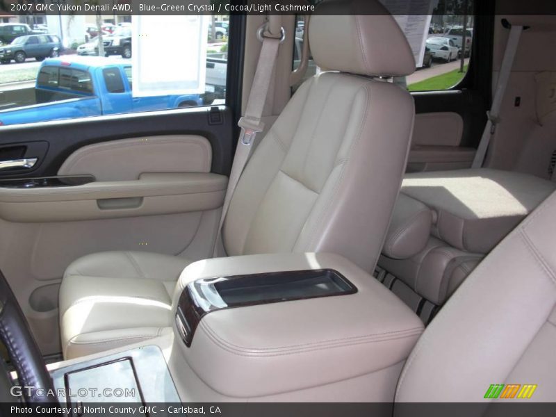 Blue-Green Crystal / Cocoa/Light Cashmere 2007 GMC Yukon Denali AWD