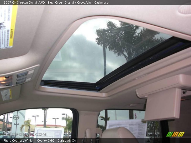 Blue-Green Crystal / Cocoa/Light Cashmere 2007 GMC Yukon Denali AWD