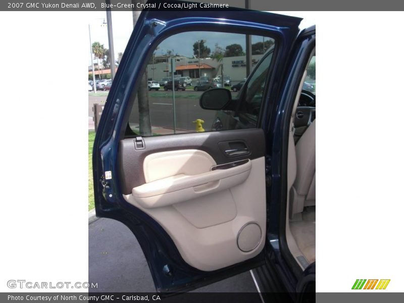 Blue-Green Crystal / Cocoa/Light Cashmere 2007 GMC Yukon Denali AWD