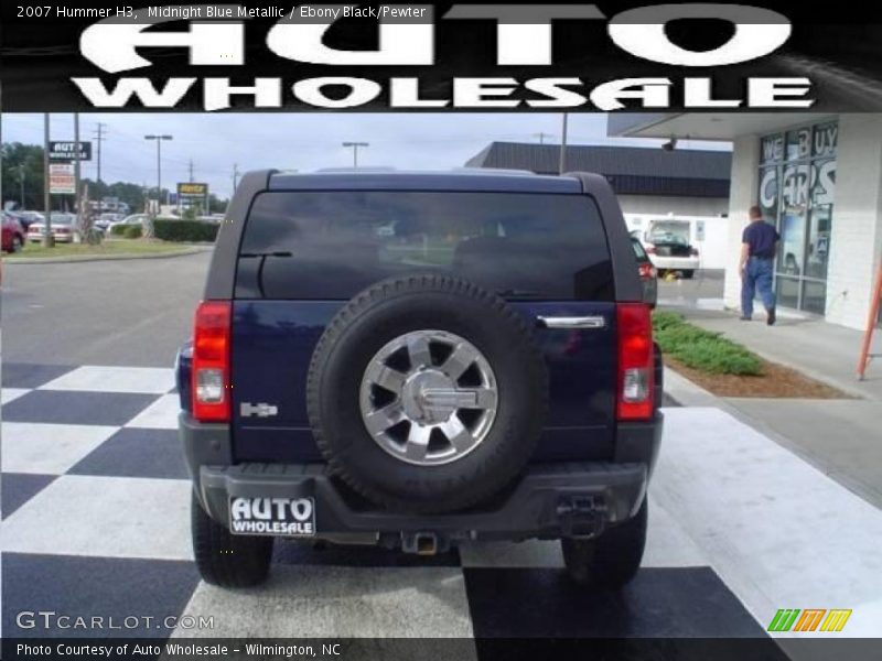 Midnight Blue Metallic / Ebony Black/Pewter 2007 Hummer H3