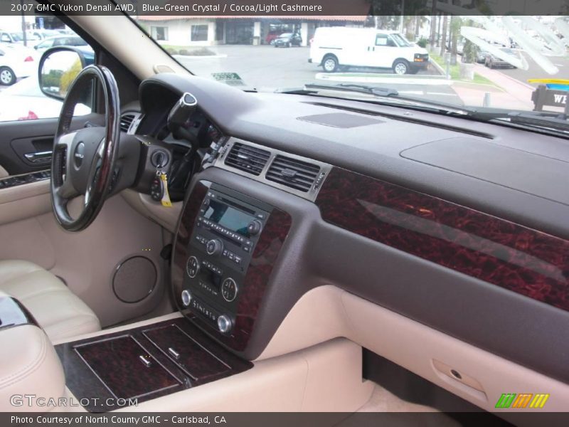 Blue-Green Crystal / Cocoa/Light Cashmere 2007 GMC Yukon Denali AWD