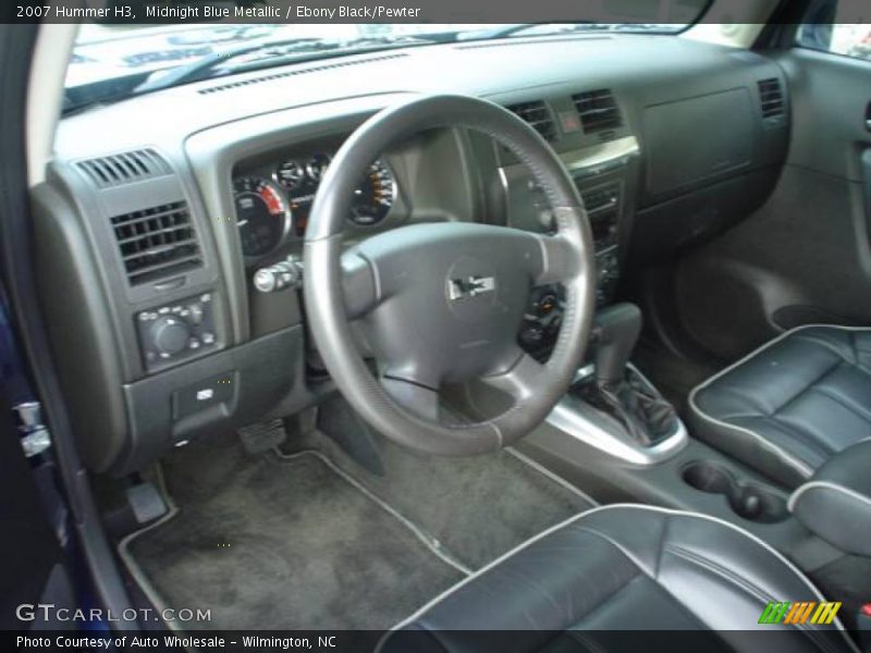 Midnight Blue Metallic / Ebony Black/Pewter 2007 Hummer H3