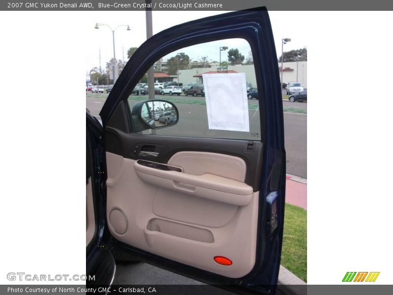 Blue-Green Crystal / Cocoa/Light Cashmere 2007 GMC Yukon Denali AWD