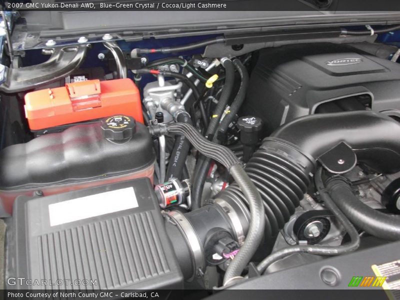Blue-Green Crystal / Cocoa/Light Cashmere 2007 GMC Yukon Denali AWD
