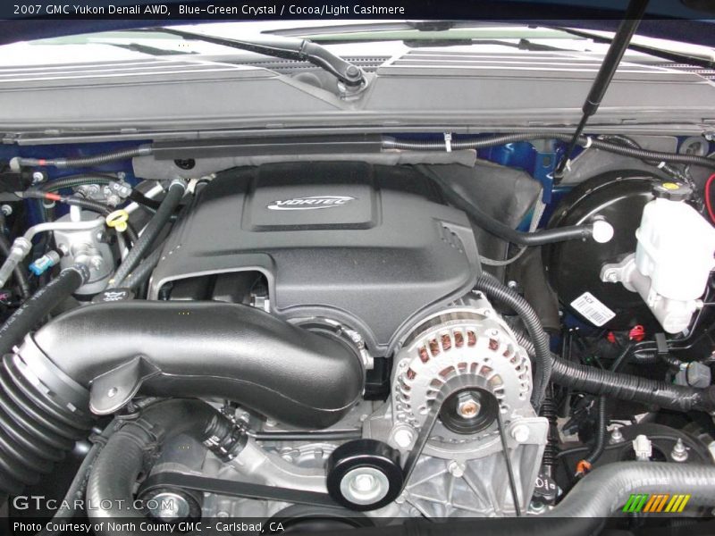 Blue-Green Crystal / Cocoa/Light Cashmere 2007 GMC Yukon Denali AWD