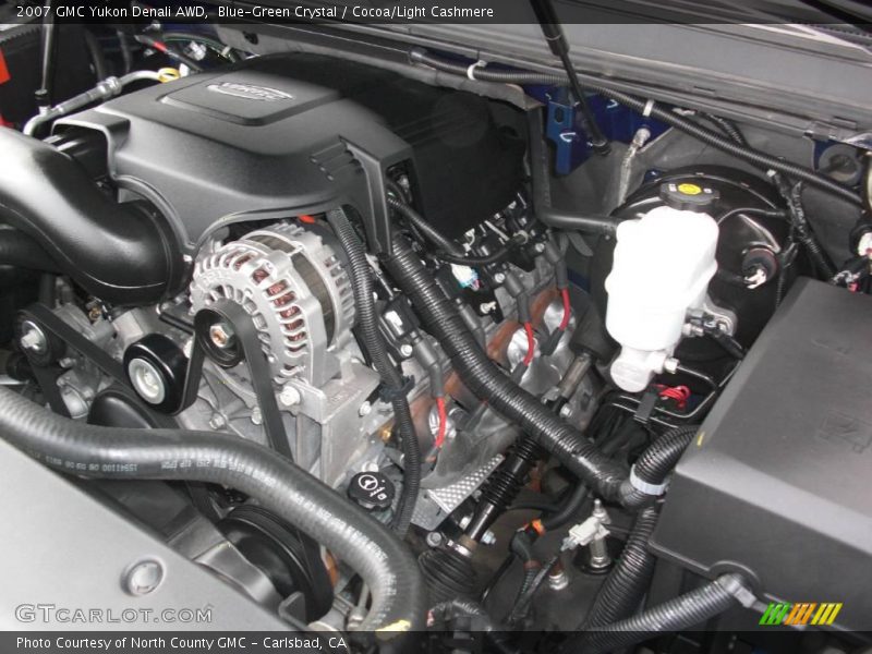 Blue-Green Crystal / Cocoa/Light Cashmere 2007 GMC Yukon Denali AWD