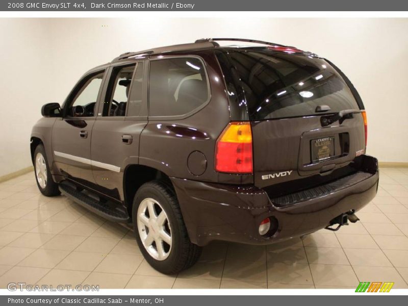 Dark Crimson Red Metallic / Ebony 2008 GMC Envoy SLT 4x4
