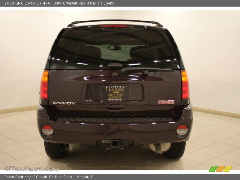 Dark Crimson Red Metallic / Ebony 2008 GMC Envoy SLT 4x4