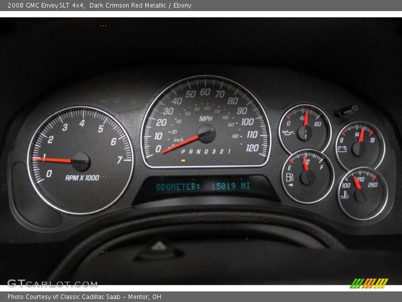 Dark Crimson Red Metallic / Ebony 2008 GMC Envoy SLT 4x4