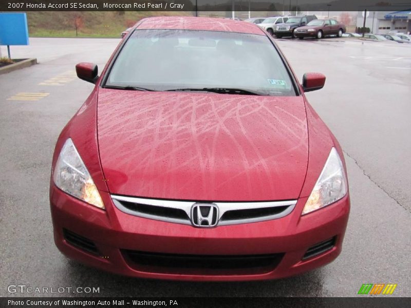 Moroccan Red Pearl / Gray 2007 Honda Accord SE Sedan