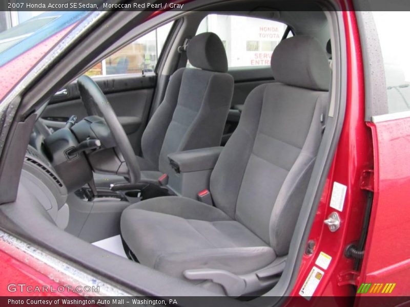 Moroccan Red Pearl / Gray 2007 Honda Accord SE Sedan