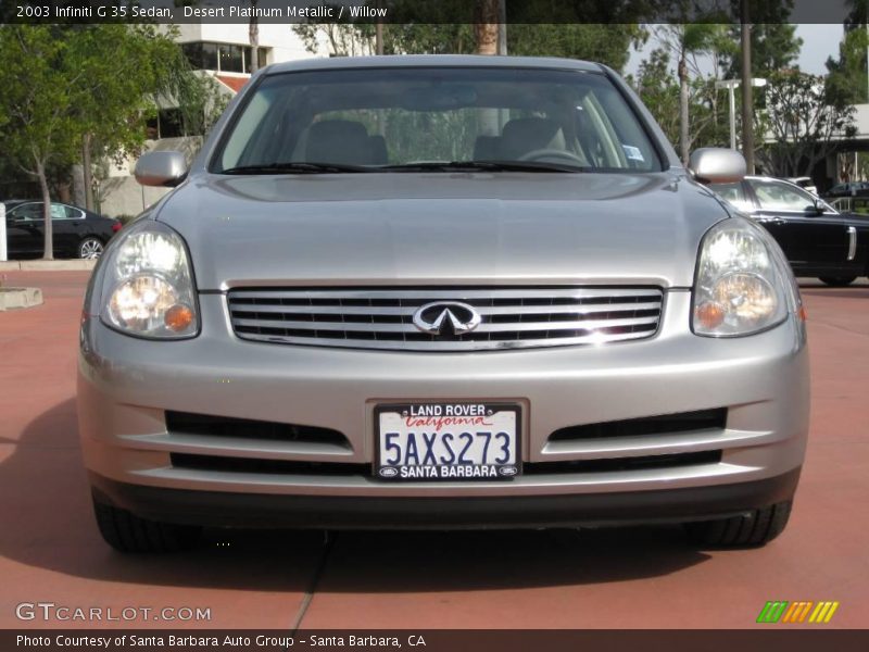 Desert Platinum Metallic / Willow 2003 Infiniti G 35 Sedan