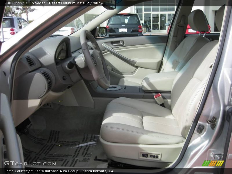 Desert Platinum Metallic / Willow 2003 Infiniti G 35 Sedan
