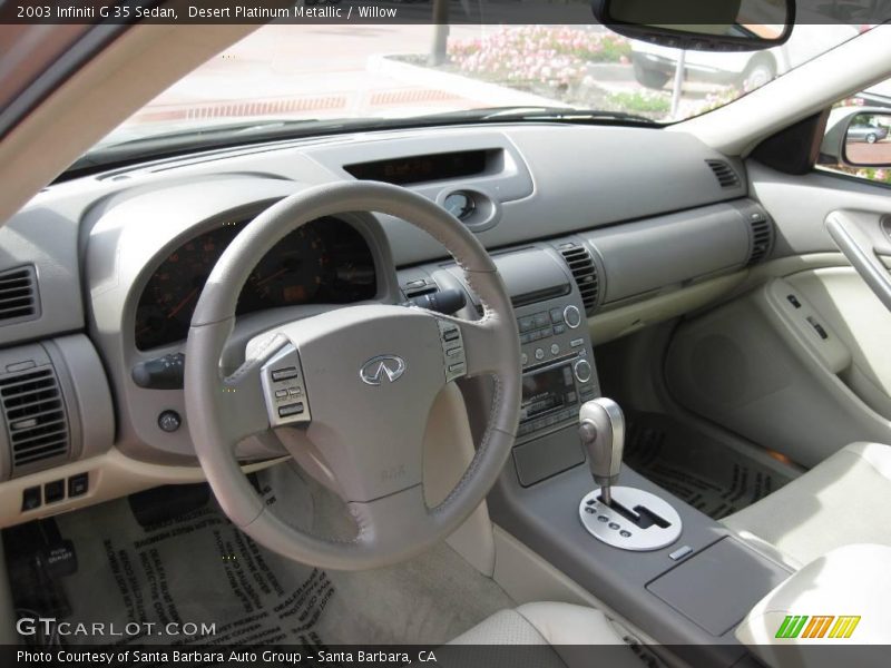 Desert Platinum Metallic / Willow 2003 Infiniti G 35 Sedan