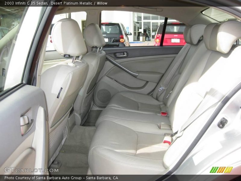 Desert Platinum Metallic / Willow 2003 Infiniti G 35 Sedan