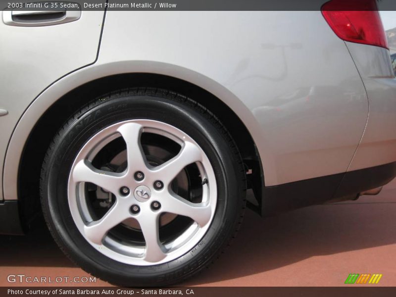 Desert Platinum Metallic / Willow 2003 Infiniti G 35 Sedan