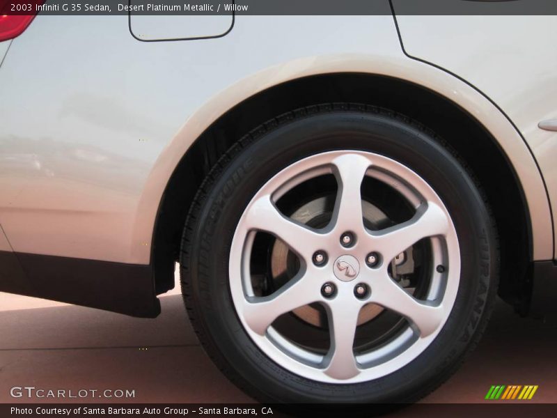 Desert Platinum Metallic / Willow 2003 Infiniti G 35 Sedan