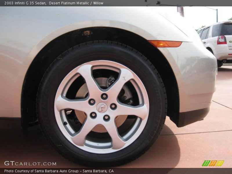 Desert Platinum Metallic / Willow 2003 Infiniti G 35 Sedan