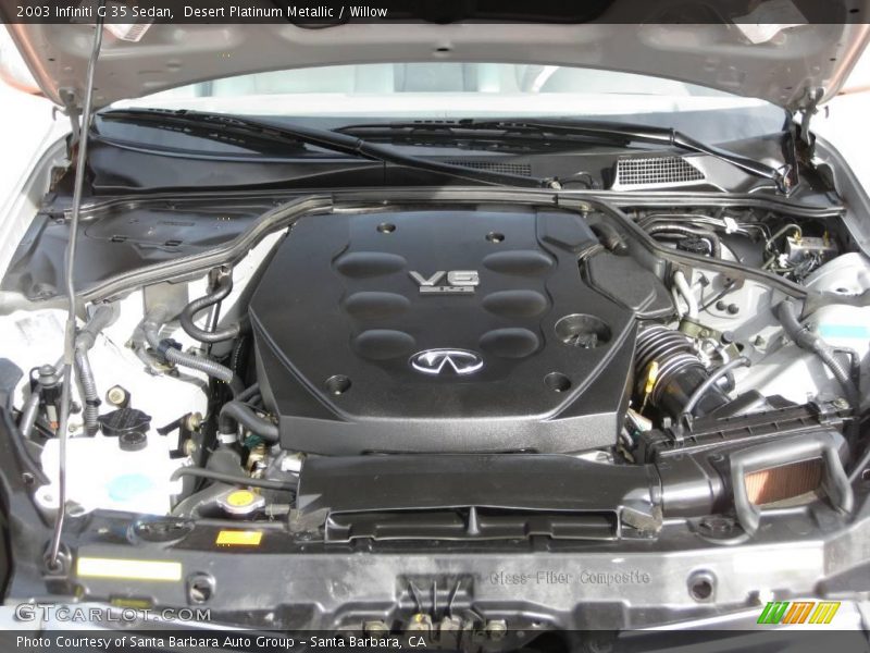 Desert Platinum Metallic / Willow 2003 Infiniti G 35 Sedan