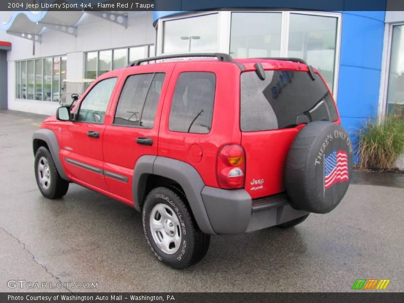 Flame Red / Taupe 2004 Jeep Liberty Sport 4x4