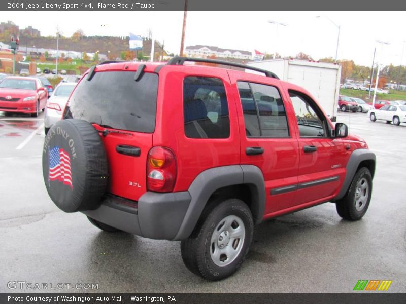 Flame Red / Taupe 2004 Jeep Liberty Sport 4x4