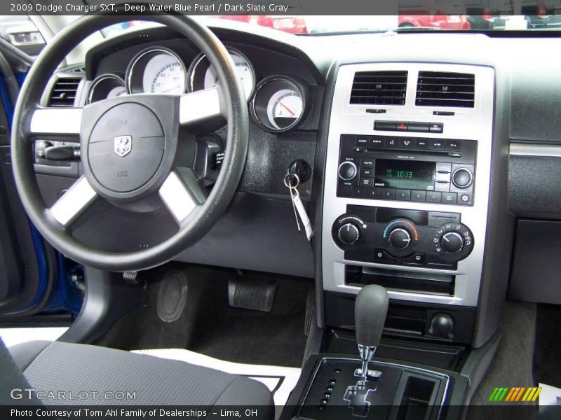 Deep Water Blue Pearl / Dark Slate Gray 2009 Dodge Charger SXT
