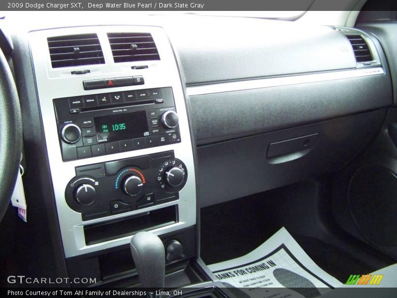 Deep Water Blue Pearl / Dark Slate Gray 2009 Dodge Charger SXT