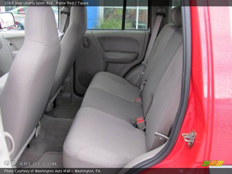 Flame Red / Taupe 2004 Jeep Liberty Sport 4x4