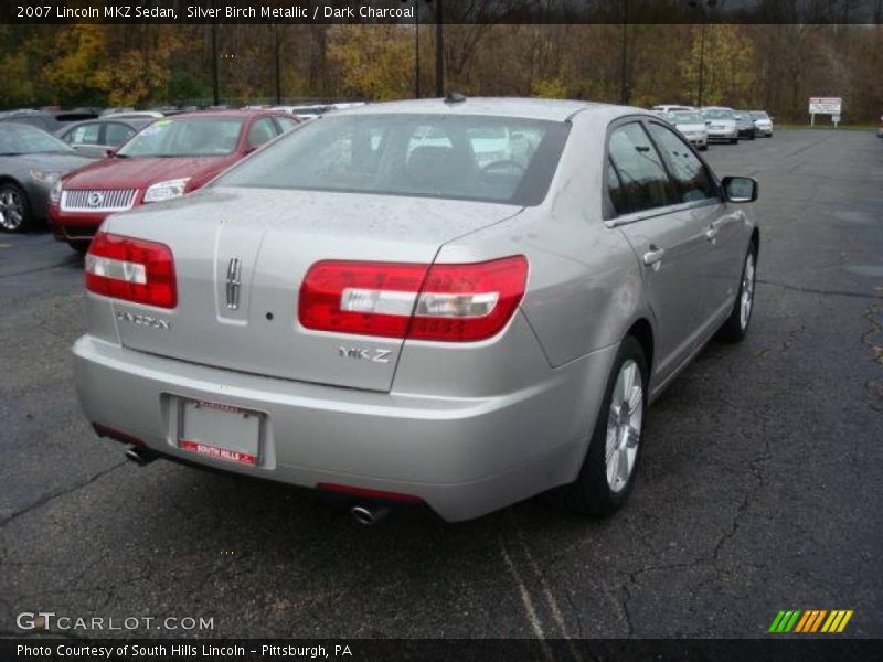 Silver Birch Metallic / Dark Charcoal 2007 Lincoln MKZ Sedan