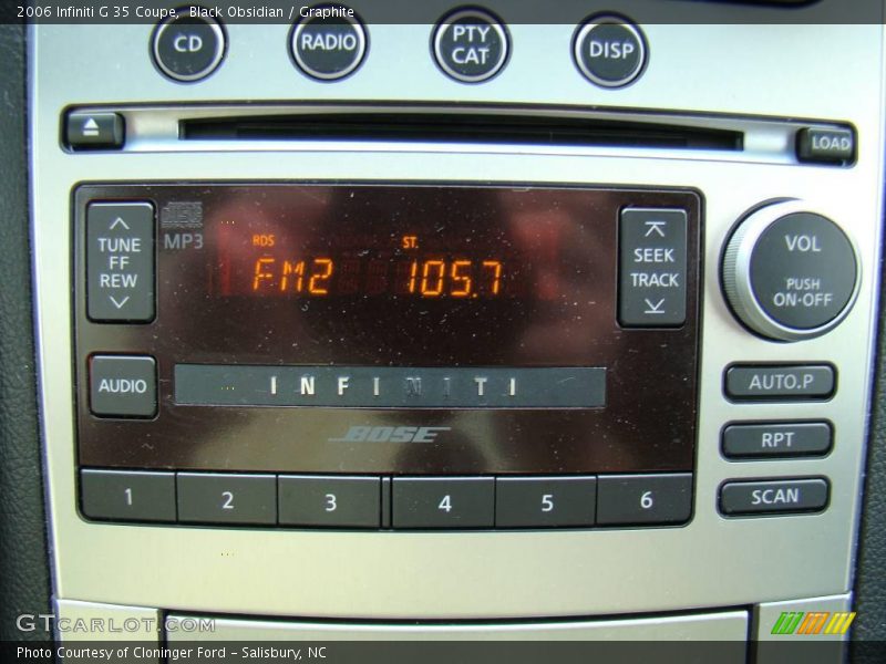 Black Obsidian / Graphite 2006 Infiniti G 35 Coupe
