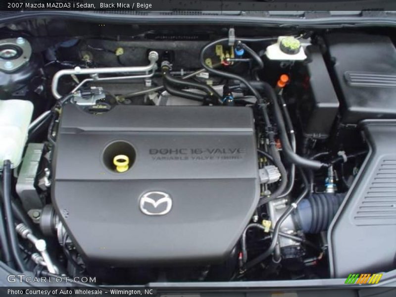 Black Mica / Beige 2007 Mazda MAZDA3 i Sedan