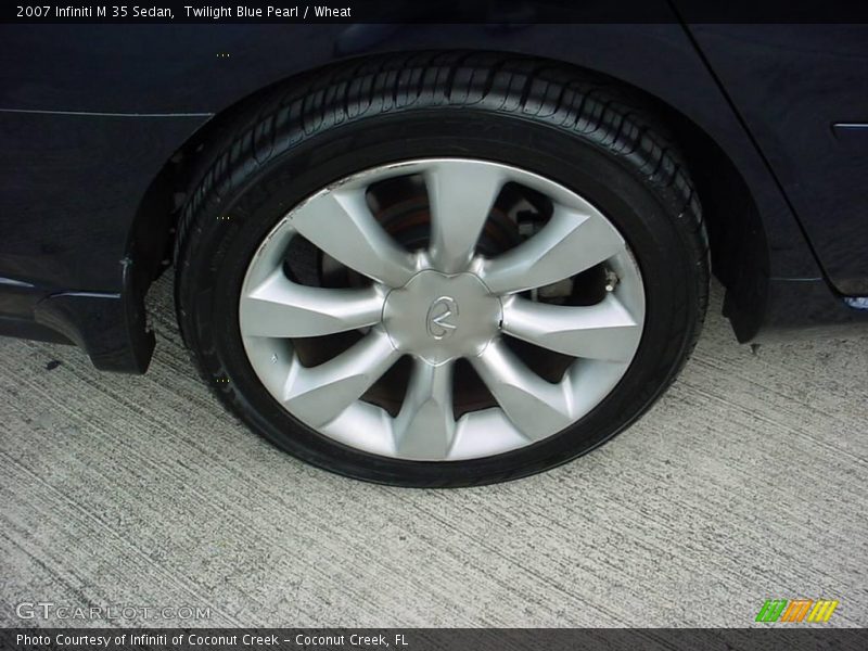 Twilight Blue Pearl / Wheat 2007 Infiniti M 35 Sedan