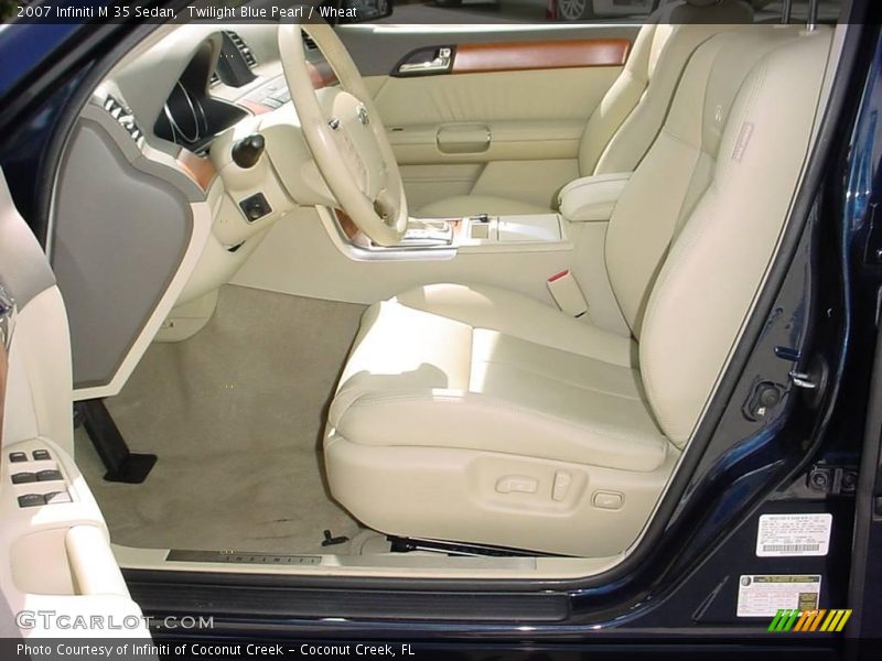 Twilight Blue Pearl / Wheat 2007 Infiniti M 35 Sedan