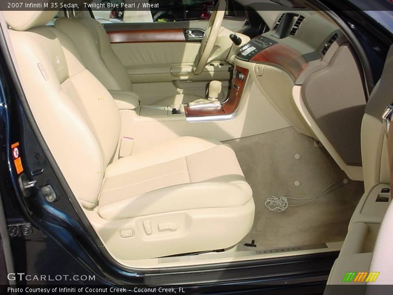 Twilight Blue Pearl / Wheat 2007 Infiniti M 35 Sedan