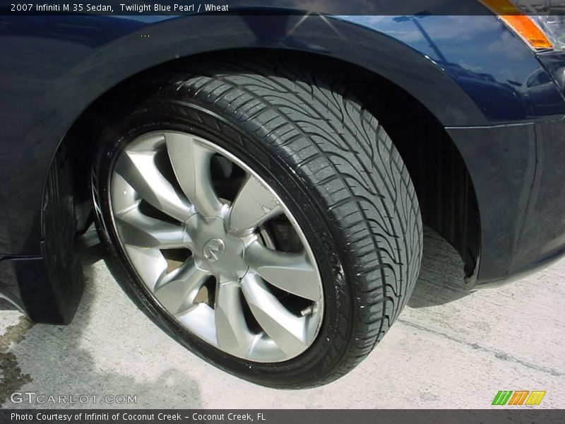 Twilight Blue Pearl / Wheat 2007 Infiniti M 35 Sedan