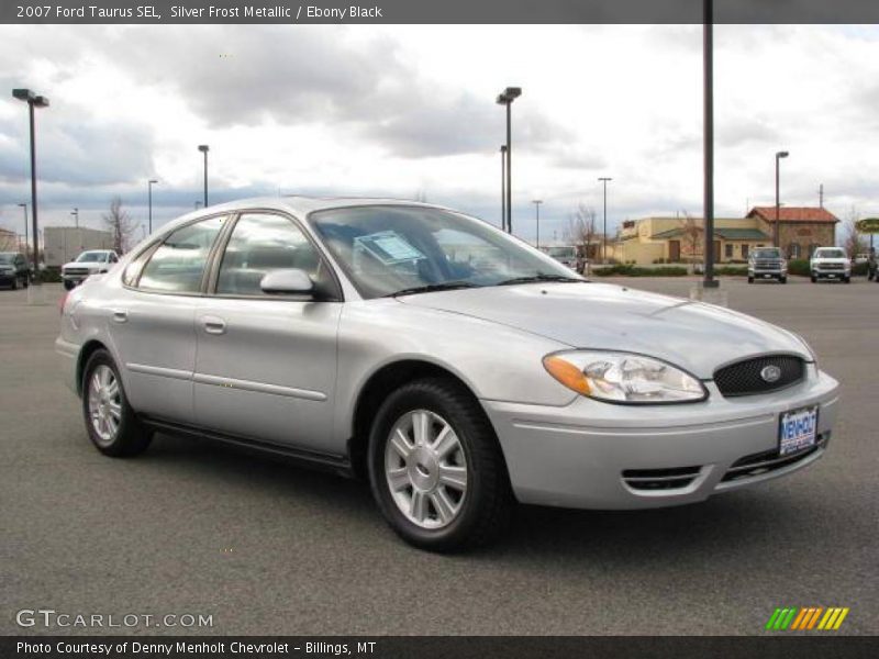 Silver Frost Metallic / Ebony Black 2007 Ford Taurus SEL