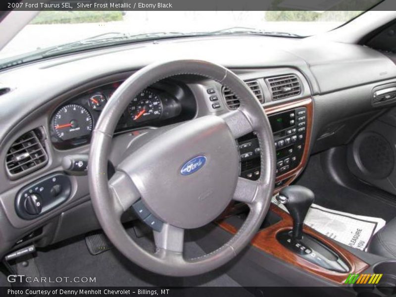 Silver Frost Metallic / Ebony Black 2007 Ford Taurus SEL