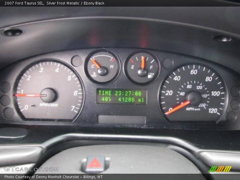 Silver Frost Metallic / Ebony Black 2007 Ford Taurus SEL