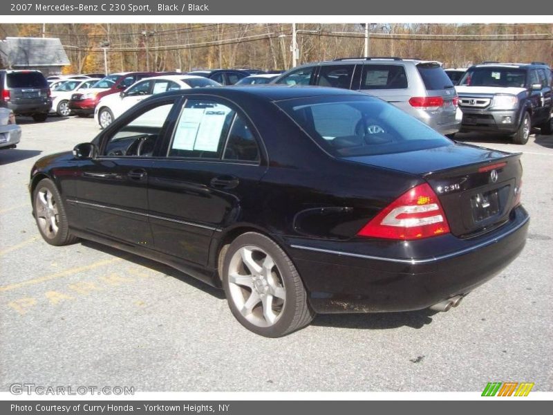 Black / Black 2007 Mercedes-Benz C 230 Sport